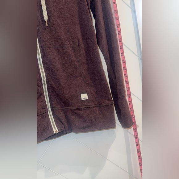 Vuori Purple Halo Performance Zip Front Hoodie Smoke Plum Heather Size XS - Picture 11 of 11